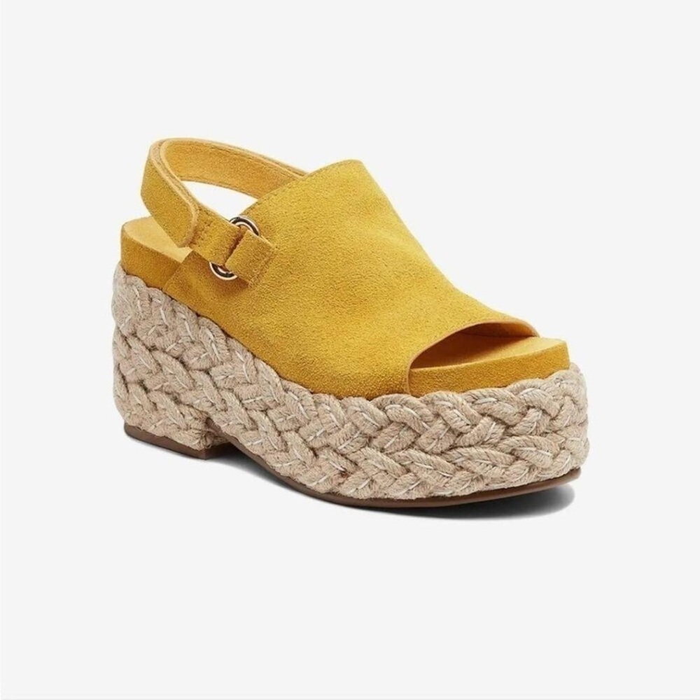 😎 Kelsi Dagger Brooklyn Key Clogs yellow suede